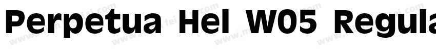Perpetua Hel W05 Regular字体转换